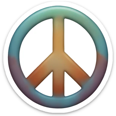 Indian peace symbol sticker