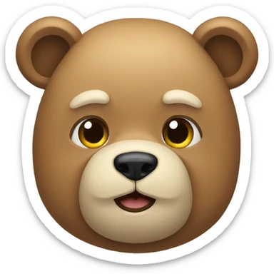 Ours qui se réveille  sticker