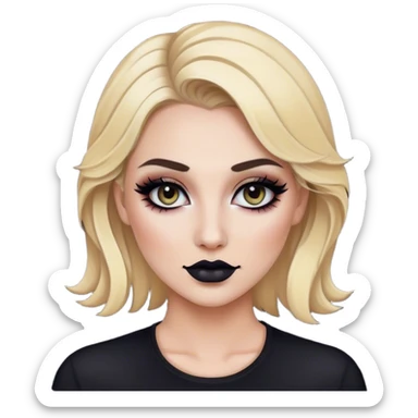 luxury blonde makeup artist dark makeup sticker