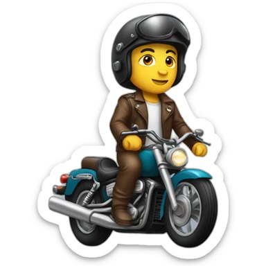 Human Eagle rider on motorcycle sticker