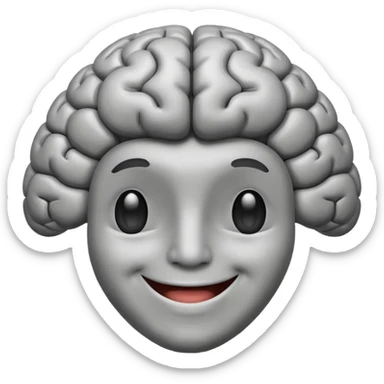 Cerebro sonriente sticker