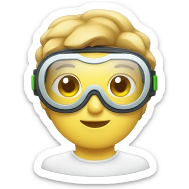 goggles for laboratory sticker