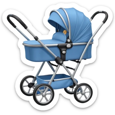baby stroller not too detailed, simple  sticker