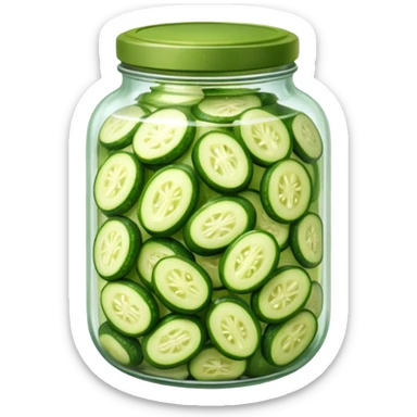 a jar of pickled cucumbers






 sticker