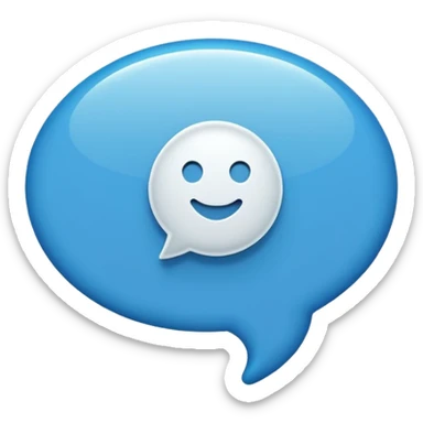 speech bubble emoji with check mark inside sticker