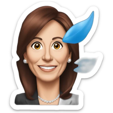 President argentine Cristina Fernández de Kirchner sticker