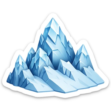 ice mountains sticker
