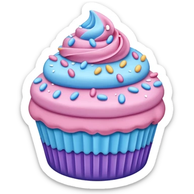 Desserts pinkie blue and purple sticker