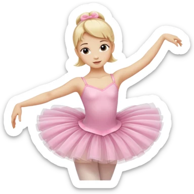 balerina blonde sticker