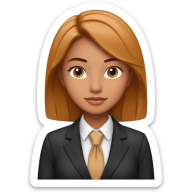 ceo woman confidently wears smart business attire sticker