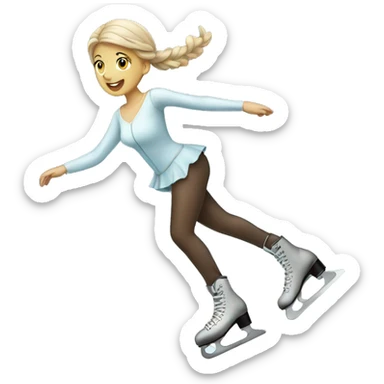 ice skating sticker