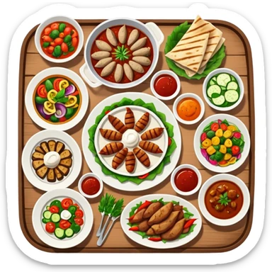turkish meal sticker
