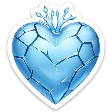 Corazon de hielo sticker