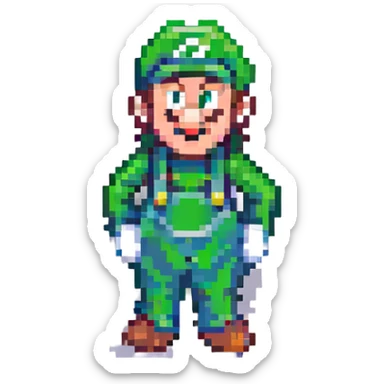 luigi sticker