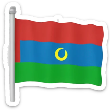 Dagestan flag  sticker