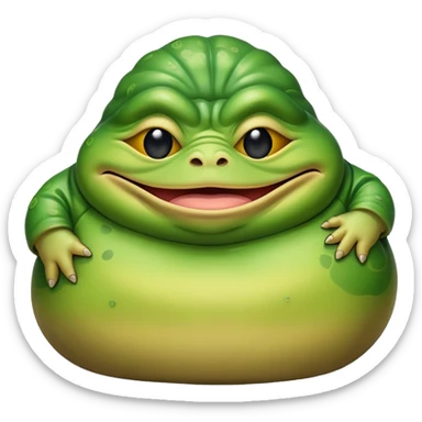 Jabba the hutt emoji sticker