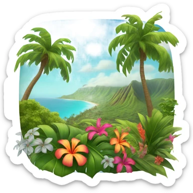 The island of Maui  sticker