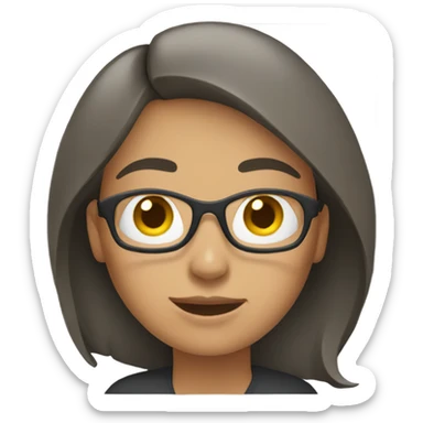 woman who editing video sticker