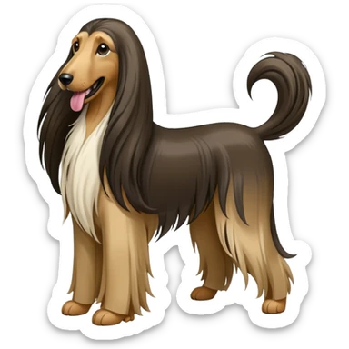 Afghan hound sticker