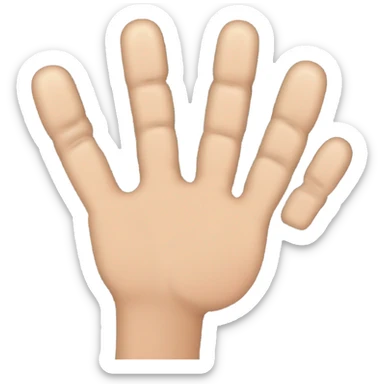 respuesta correcta con la mano sticker