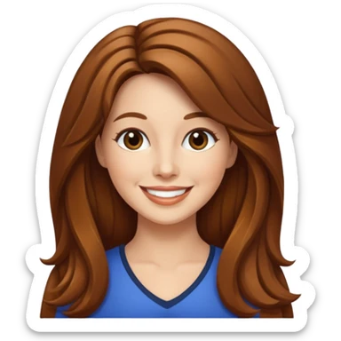 Lee Purcell with long hair sticker