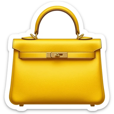 butter yellow matte birkin hermes bag sticker