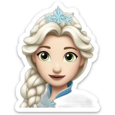 Anna disney snow queen sticker