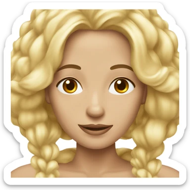 blonds raides women noisette  sticker