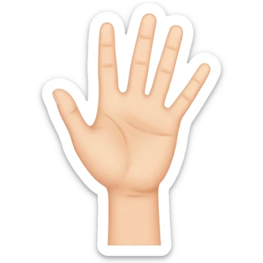 Make a hand fingering the air  sticker