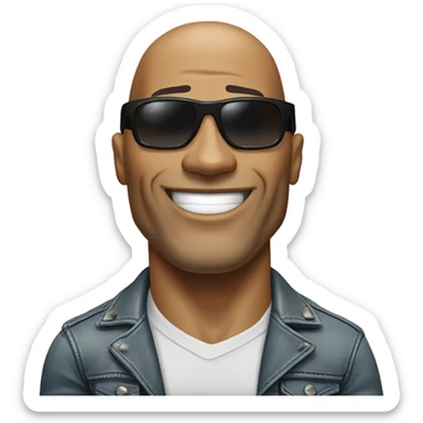 A fun, illustrated rock with a pair of cool sunglasses and a big grin, giving it a "Dwayne Johnson" persona.
"R.C.T." or "The Rock" Text Overlay
Adding "R.C.T." or a small “Rock” label to reinforce your team identity. sticker