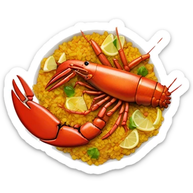 Lobster paella  sticker