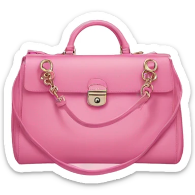 pink bag guess sticker