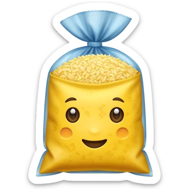 yellow rice in a packet sticker
