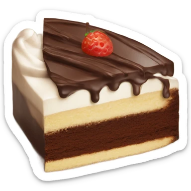 A slice of Chocolate cake sticker