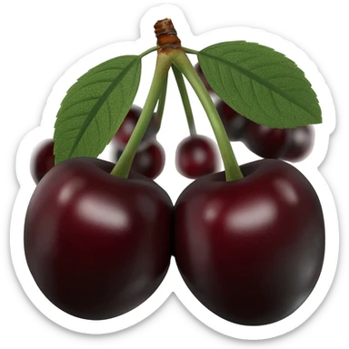 i want dark cherries with black sticker