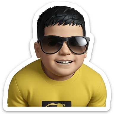 cool dude in sunglasses sticker