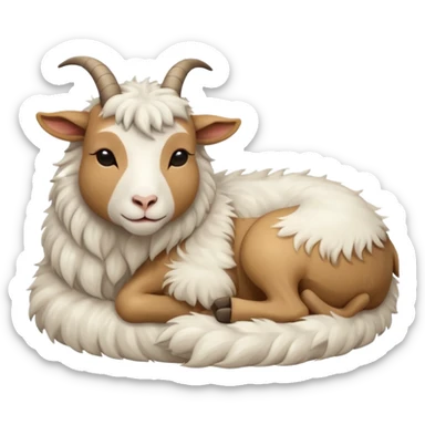 The sleeping goat sticker