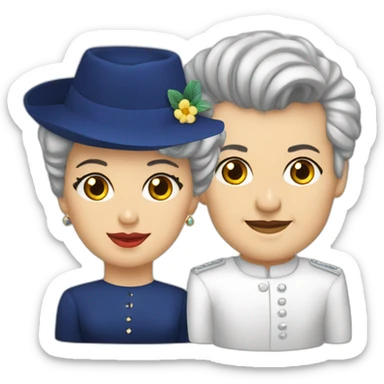 nicolae si elena ceausescu sticker