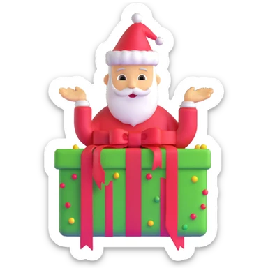 festive mood on your birthday sticker