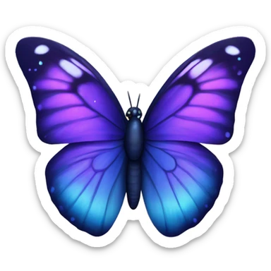 Purple and blue Galaxy Butterfly sticker