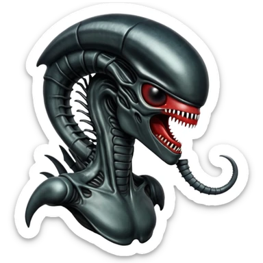 xenomorph from movie alien sticker