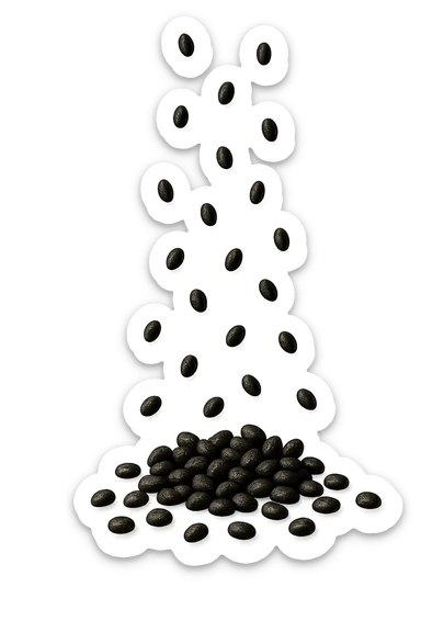 FECI DI ANIMALE A PALLINI CADONO DALL'ALTO sticker