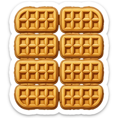 Crunchy waffle rolls sticker
