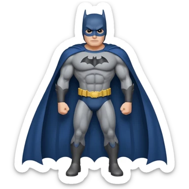 Batman with full costume  sticker