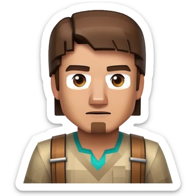 Steve from minecraft sticker