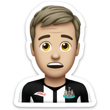 Newcastle supporter crying  sticker