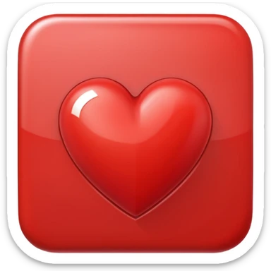 Make a red heart with the letter L inside sticker