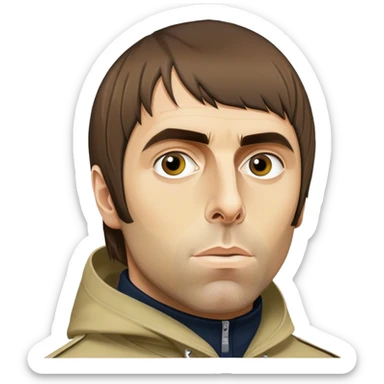 Crucified Liam Gallagher  sticker
