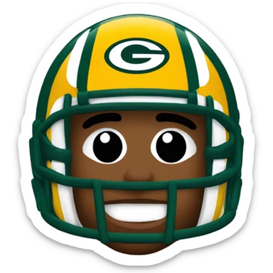 Green Bay Packers' fan sticker