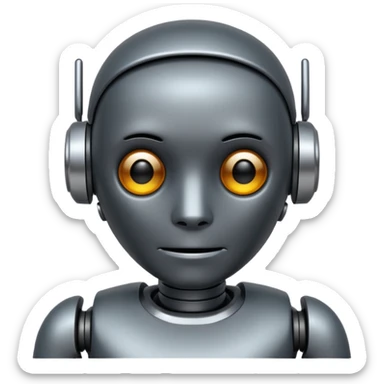 Emo robot sticker